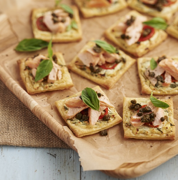 Recipe - Basil ricotta tartlets with smoked trout - Dairy Australia