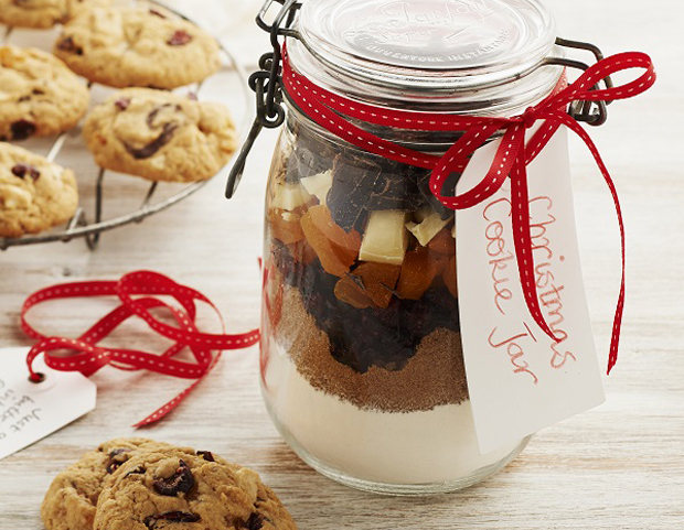 christmas cookies in a jar