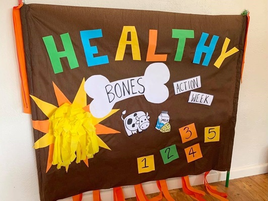 Example of a banner created for Healthy Bones Action Week 2021
