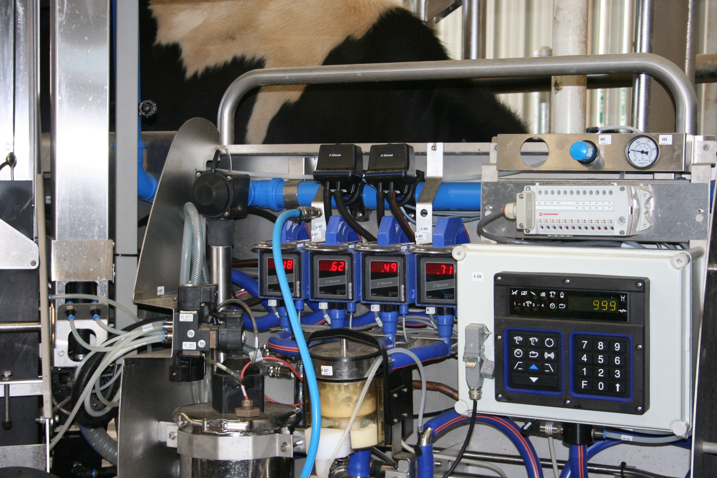 Technology in a robotic dairy