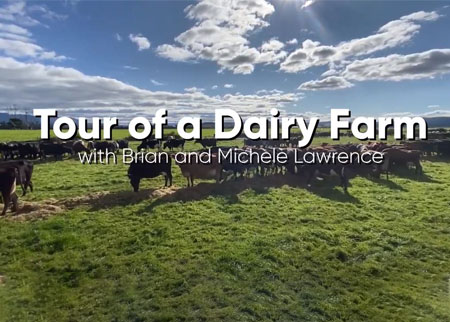 Brian and Michele Lawrence dairy farm tour