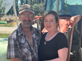 Geoff and Yvette Brown, dairy farmers, farm, farmers, couple