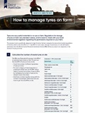 How to manage tyres on farm decision tool