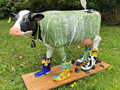 Picasso Cow, cow, art, painted cow, Holly the Holstein