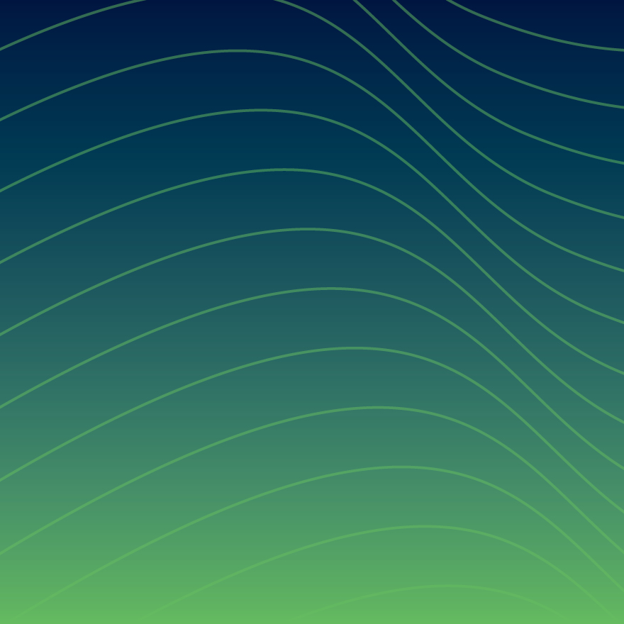 A repeated line pattern that represents a grassy hill.